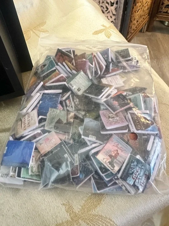 Pages & Places Anxiety Miniature Bookshelf Display w/ Books For Stress Relief. - Picture 7 of 10